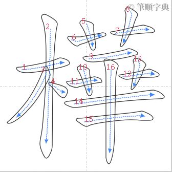 樺幾劃|樺的筆順 國字「樺」筆畫